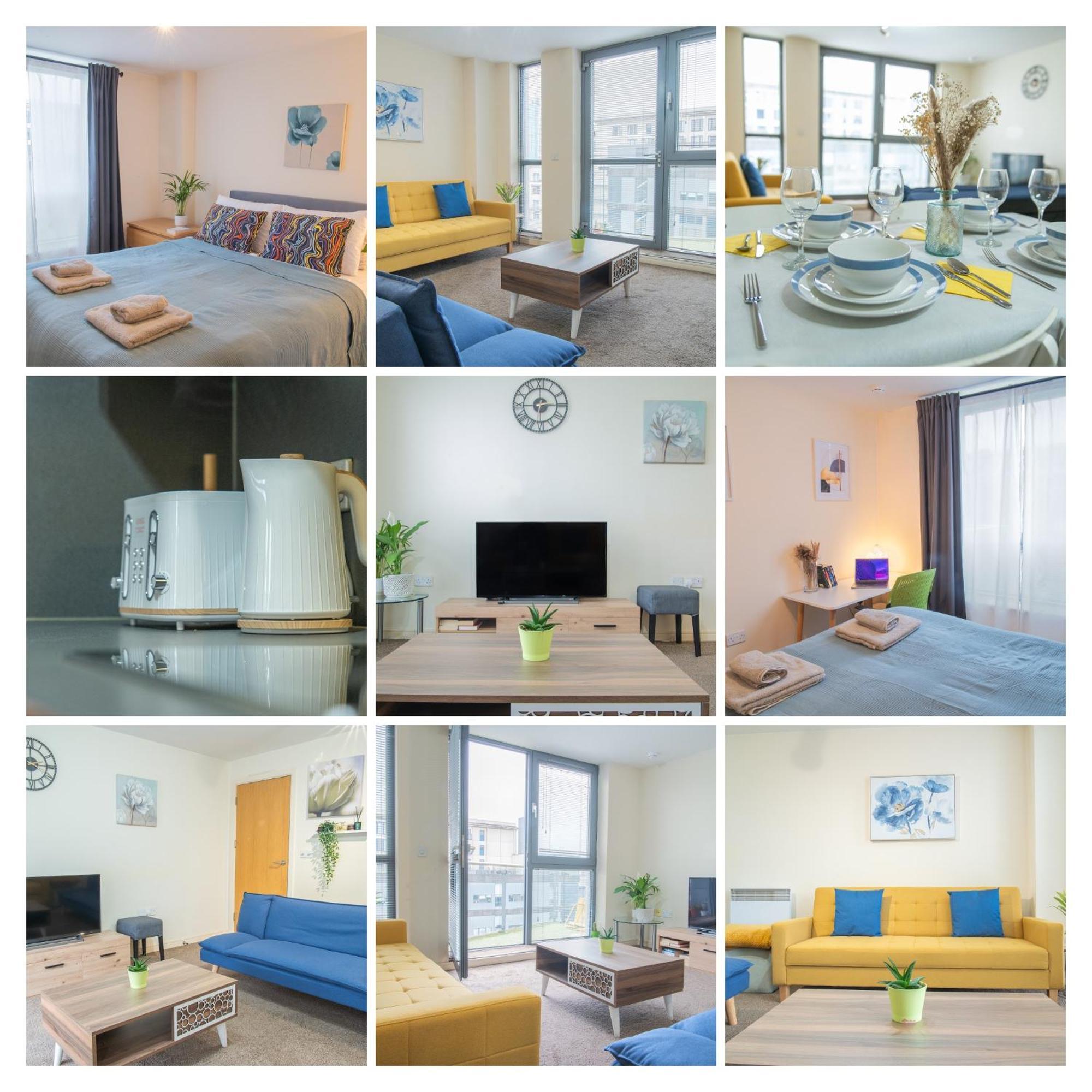 Stay In Our Stylish Flat! & Secure Building & Sleeps Up To 4 버밍엄 외부 사진